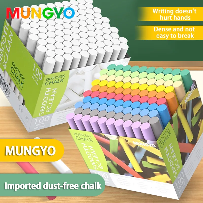 Набор цветных мелков MUNGYO (10 шт.): без пыли, нетоксичные, яркие цвета для досок, для детей, учителей, студентов, офиса
Набор цветных мелков MUNGYO (10 шт.): без пыли, нетоксичные, яркие цвета для досок, для детей, учителей, студентов, офиса