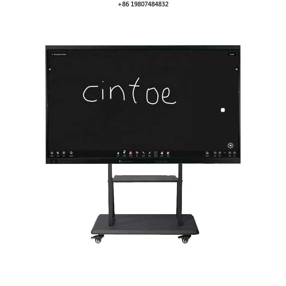 Interactive Display Screen Android 13 Interactive Smart Whiteboard 65 Inches 4k 20 Points IR Touch 300 Nits 350 Nits 450 Nits
Interactive Display Screen Android 13 Interactive Smart Whiteboard 65 Inches 4k 20 Points IR Touch 300 Nits 350 Nits 450 Nits