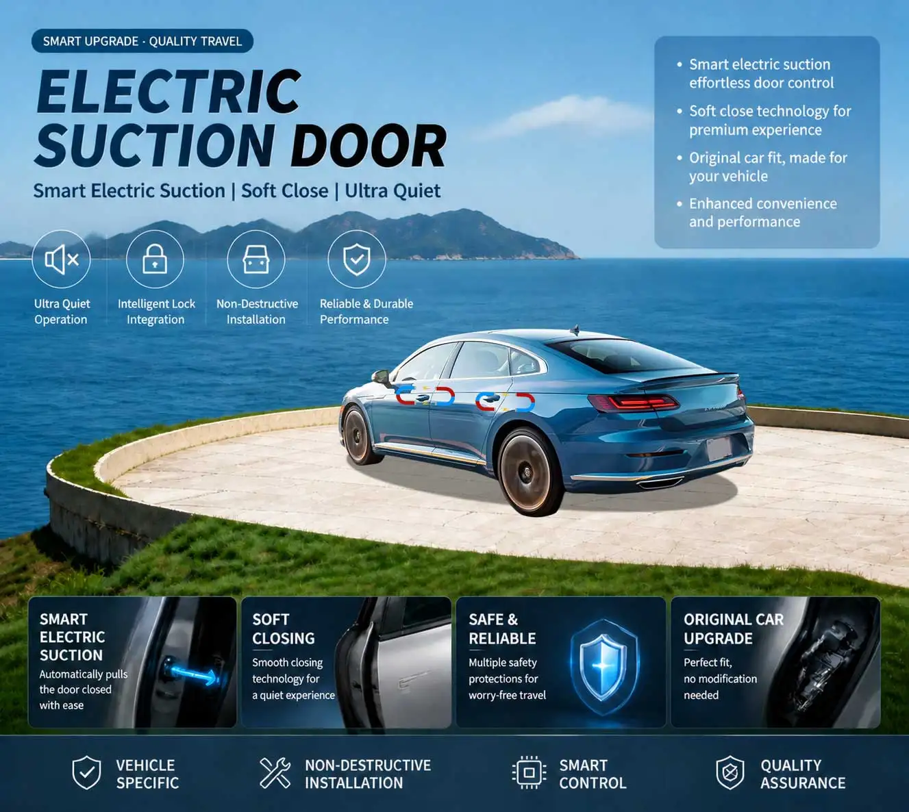 Car-Specific Auto Soft Close Door & Electric Tailgate Modification Kit for Volkswagen VW Arteon 3H7 2017-2024
Car-Specific Auto Soft Close Door & Electric Tailgate Modification Kit for Volkswagen VW Arteon 3H7 2017-2024
