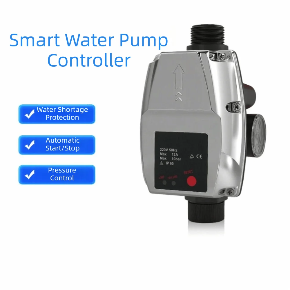 IP65 Rated Smart EV Water Pressure Control Switch Adjustable Control Intelligent Electronic Water Pump Pressure Controller
IP65 Rated Smart EV Water Pressure Control Switch Adjustable Control Intelligent Electronic Water Pump Pressure Controller