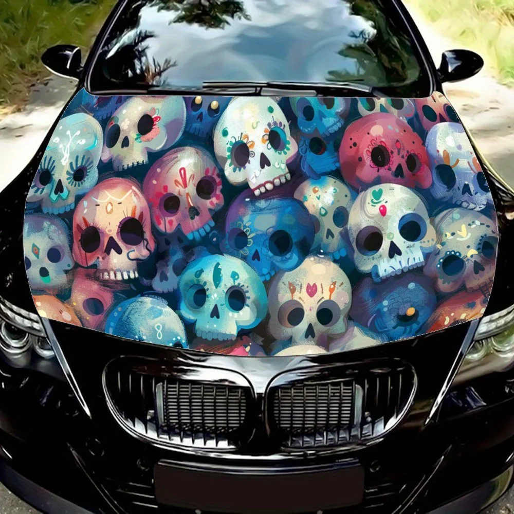 Colorful Cartoon Skull Open Teeth Car Hood Wrap Color Vinyl Sticker Truck Graphic Bonnet Auto Accessories Decoration Decal Gift
Colorful Cartoon Skull Open Teeth Car Hood Wrap Color Vinyl Sticker Truck Graphic Bonnet Auto Accessories Decoration Decal Gift