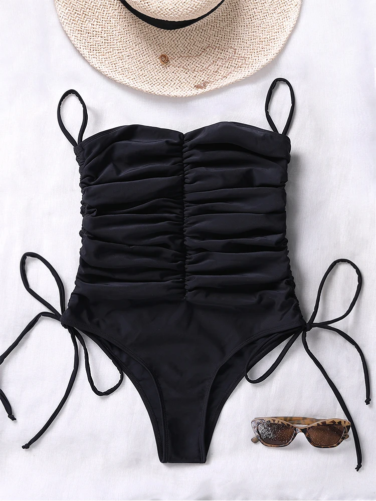 OMSJ Female Swimsuit Summer New Style Tube Top Sexy Sleeveless Backless High Waist Pleated Solid Color Drawstring Tight Bodysuit
OMSJ Female Swimsuit Summer New Style Tube Top Sexy Sleeveless Backless High Waist Pleated Solid Color Drawstring Tight Bodysuit