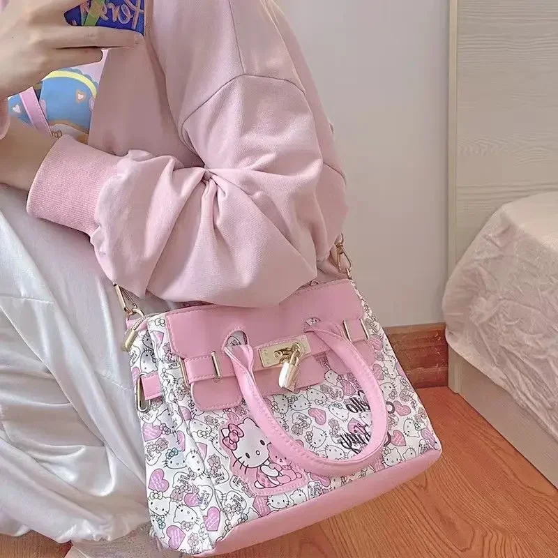 Hello Kitty Handbag Japanese girl Large Capacity Cute Anime Shoulder Bag 2024 August New Tote Bag
Hello Kitty Handbag Japanese girl Large Capacity Cute Anime Shoulder Bag 2024 August New Tote Bag