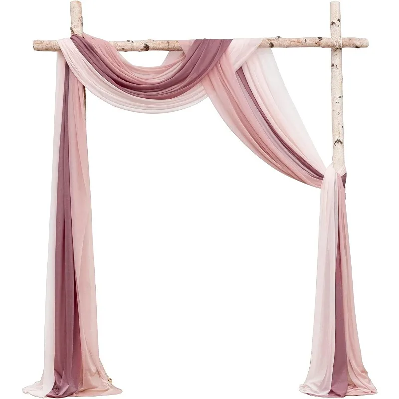Wedding Arch Draping Fabric 3 Panels 20Ft Chiffon Fabric Drapes Arbor Drapery Wedding Ceremony Reception Swag Decorations
Wedding Arch Draping Fabric 3 Panels 20Ft Chiffon Fabric Drapes Arbor Drapery Wedding Ceremony Reception Swag Decorations
