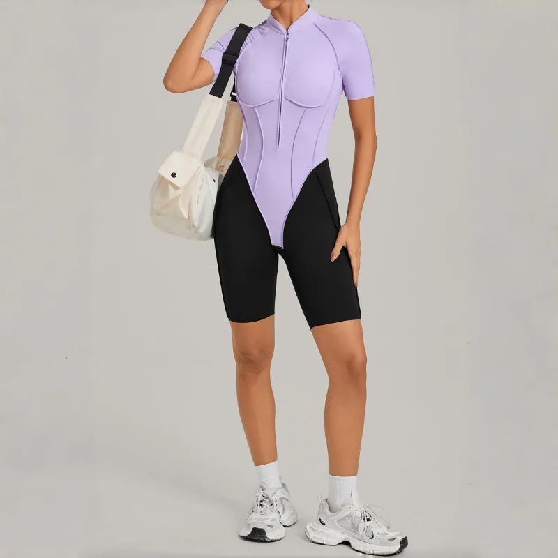 Women's Seamless Yoga Jumpsuit Fitness Sports Training Slim Fit Hip-lifting Shorts One-Piece Running Gym Workout Bodysuit
Women's Seamless Yoga Jumpsuit Fitness Sports Training Slim Fit Hip-lifting Shorts One-Piece Running Gym Workout Bodysuit