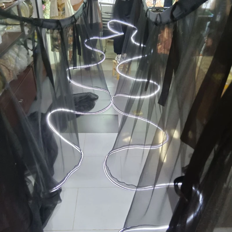 Wedding Ceiling Gauze curtains,Glowing Waves Props, Hanging Gauze With String Lights, Korean style for Party Stage Hall 20M
Wedding Ceiling Gauze curtains,Glowing Waves Props, Hanging Gauze With String Lights, Korean style for Party Stage Hall 20M