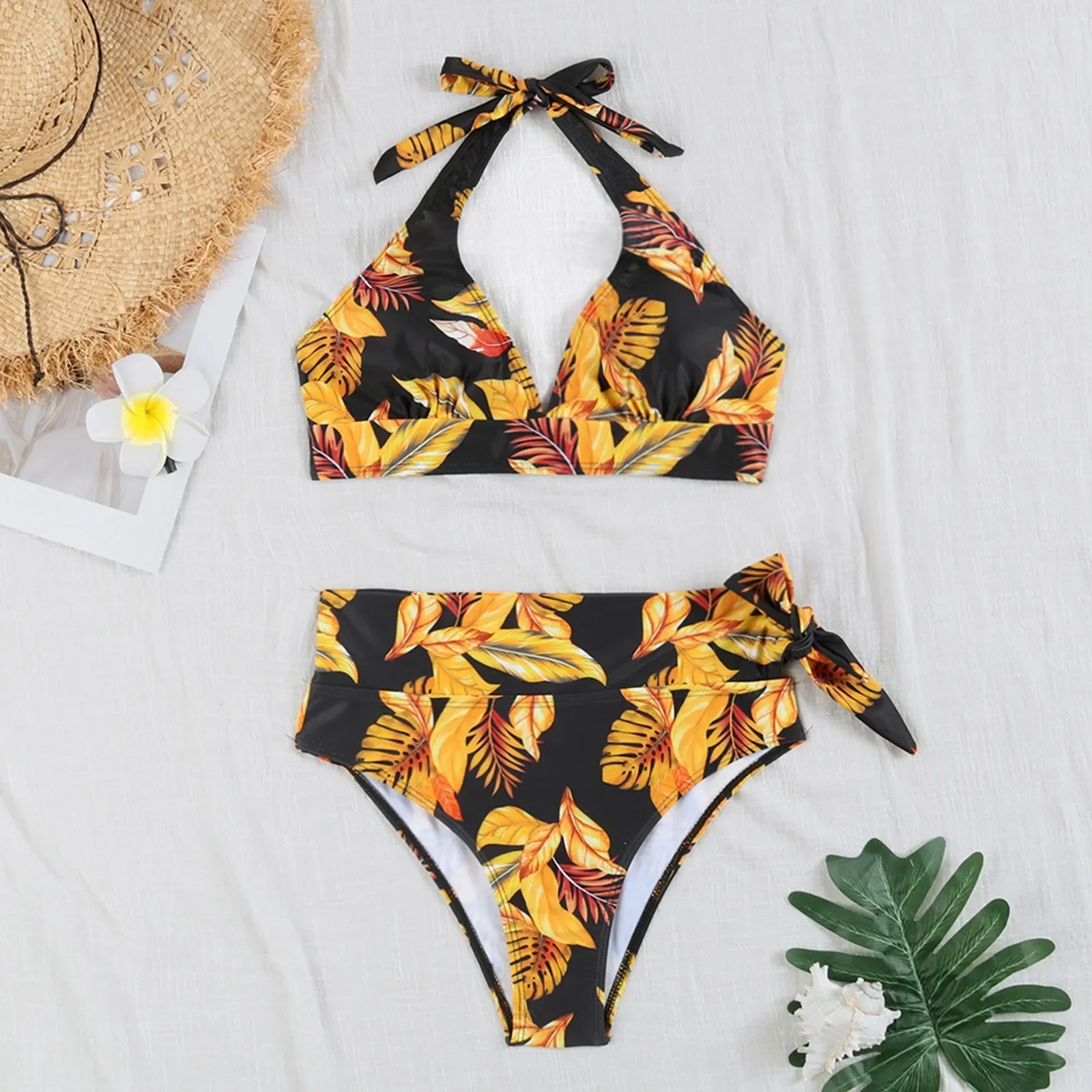Female Summer Bikini Set Brazilian Women's Personality Fashion Comfortable Vintage Solid Beachwear Monokini Swimsuit 2025 New
Female Summer Bikini Set Brazilian Women's Personality Fashion Comfortable Vintage Solid Beachwear Monokini Swimsuit 2025 New
