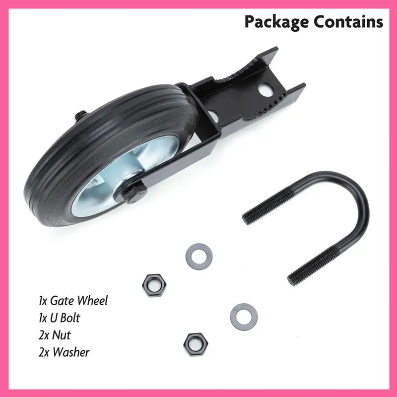 6 Inch Gate Wheel Gate Caster Kit Heavy Duty Gate Helper Wheel Gate Support Wheel For Chain Link Fence Swing Gate, Durable Black
6 Inch Gate Wheel Gate Caster Kit Heavy Duty Gate Helper Wheel Gate Support Wheel For Chain Link Fence Swing Gate, Durable Black