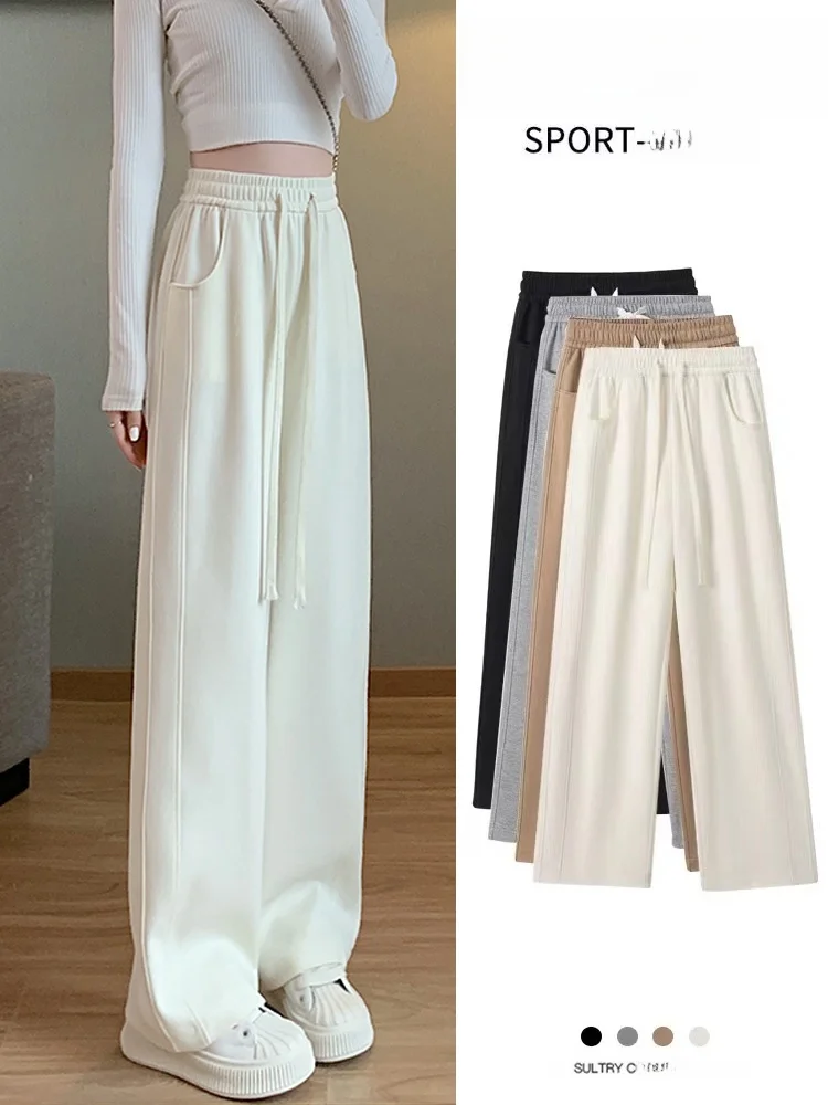 High Waist Sport Pants Women Casual Straight Leg Loose Drapey Summer Autumn plus Size Big Code Fat MM Long Pants
High Waist Sport Pants Women Casual Straight Leg Loose Drapey Summer Autumn plus Size Big Code Fat MM Long Pants