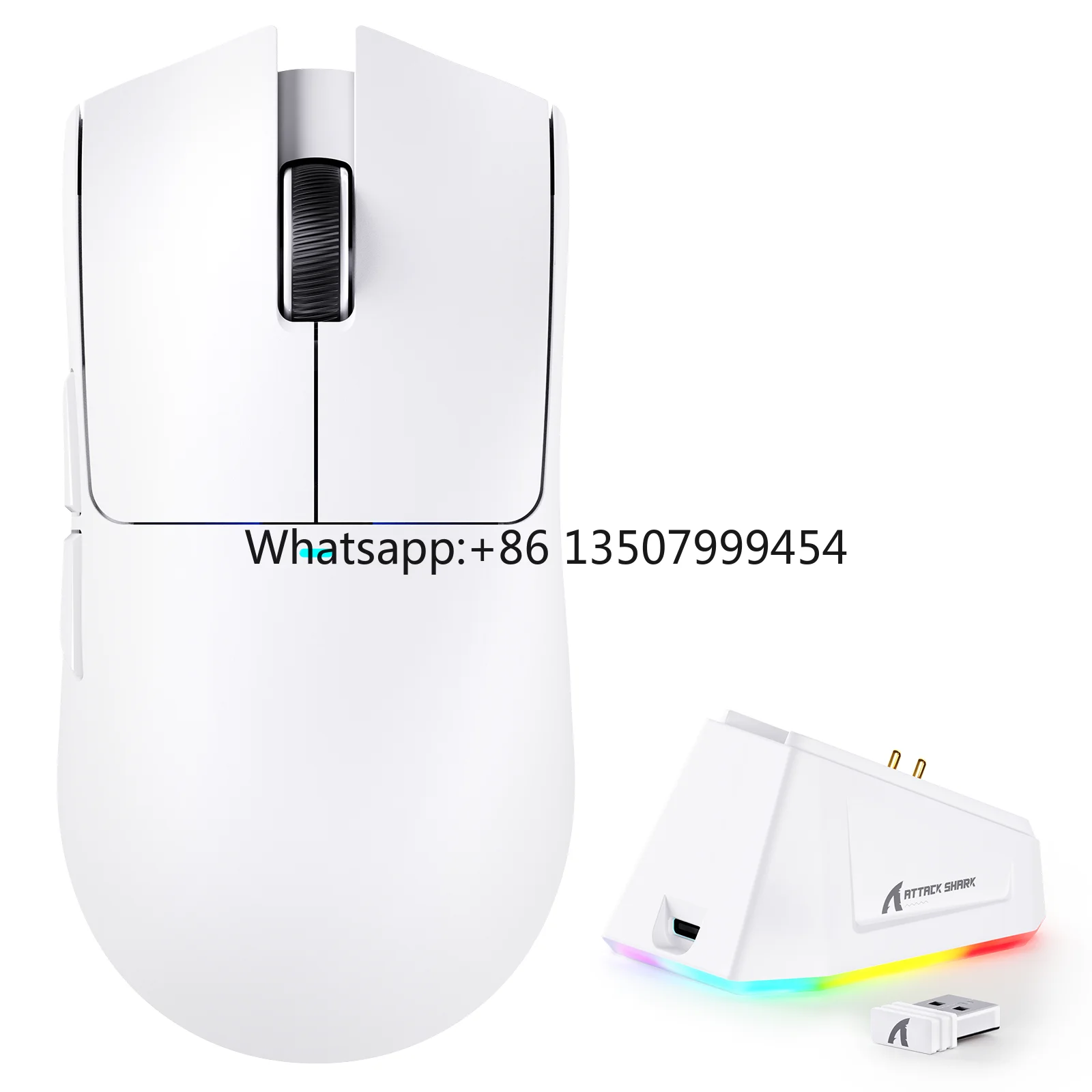 ATTACK SHARK X11 White Wireless Gaming Mouse 63g Ultralight RGB Magnetic Charging Dock PAW3311 22000DPI Tri-Mode 65H Battery
ATTACK SHARK X11 White Wireless Gaming Mouse 63g Ultralight RGB Magnetic Charging Dock PAW3311 22000DPI Tri-Mode 65H Battery