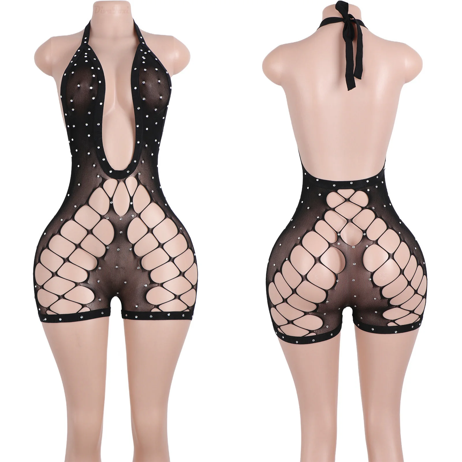 club sexyBlack Lace Sleeveless Backless Stage Performance Exotic Dancewear Shorts Crystal Diamond Bodysuit Pants Openwork Design
club sexyBlack Lace Sleeveless Backless Stage Performance Exotic Dancewear Shorts Crystal Diamond Bodysuit Pants Openwork Design