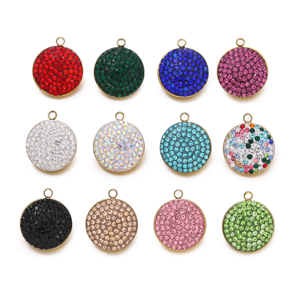 1pcs/pack Multicolor Stainless Steel Round Shape Charms Pendants For DIY Bracelet Necklace Jewelry Making Accessories
1pcs/pack Multicolor Stainless Steel Round Shape Charms Pendants For DIY Bracelet Necklace Jewelry Making Accessories
