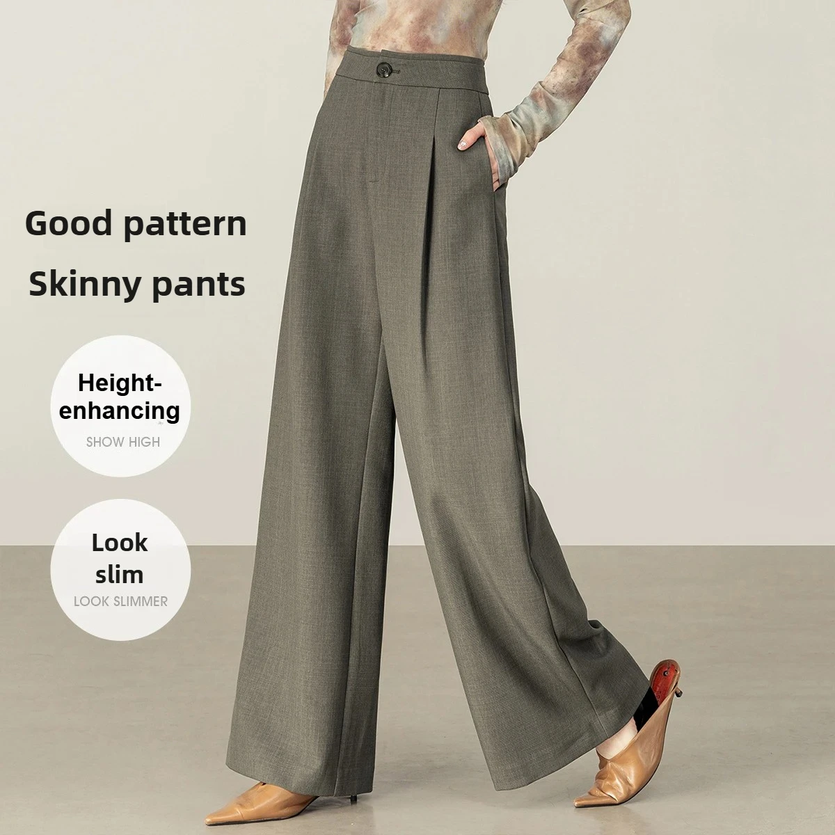 SENTUBILA Casual Wide-leg Pants Women's Autumn New Solid High Waist Pants Fashion Commute Loose-fitting Long Trousers 153K87958
SENTUBILA Casual Wide-leg Pants Women's Autumn New Solid High Waist Pants Fashion Commute Loose-fitting Long Trousers 153K87958