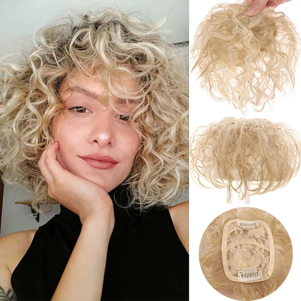 Synthetic Brown Curly Hair Top Toupee Clip In Synthetic Hair Extensions Replacement Closure Hairpiece Wigs With Bangs Women
Synthetic Brown Curly Hair Top Toupee Clip In Synthetic Hair Extensions Replacement Closure Hairpiece Wigs With Bangs Women