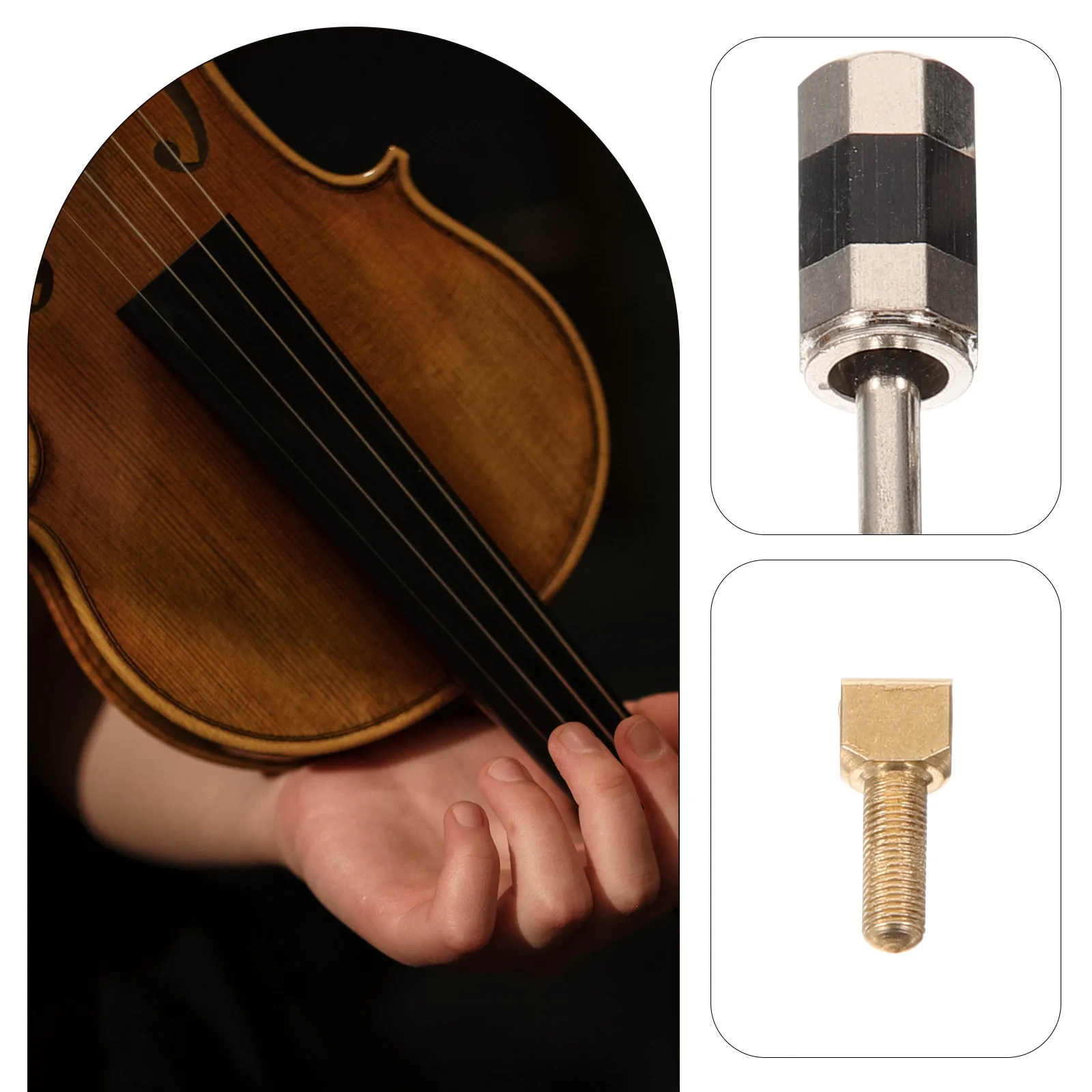2pcs Violin Bow Frog Screw Metal Replacement Parts For Violin Viola Durable Smooth Surface Instrument Accessories Repair Tool
2pcs Violin Bow Frog Screw Metal Replacement Parts For Violin Viola Durable Smooth Surface Instrument Accessories Repair Tool