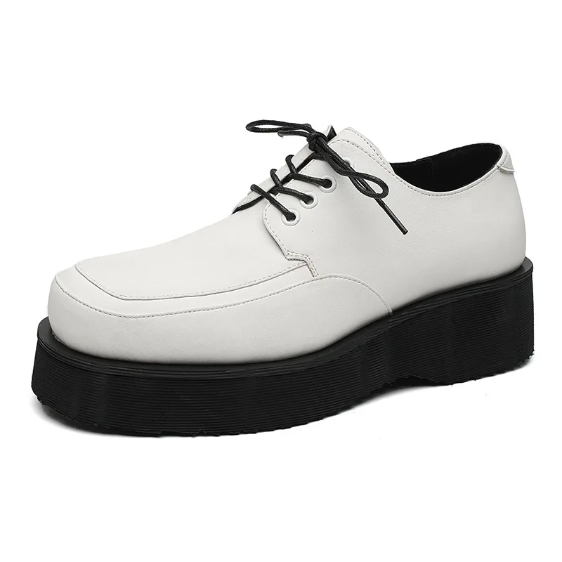 British Style Leather Plaltform Shoes for Men Spring Autumn New Designer Fashion Causal Loafers Male Big Head White Shoes Man
British Style Leather Plaltform Shoes for Men Spring Autumn New Designer Fashion Causal Loafers Male Big Head White Shoes Man