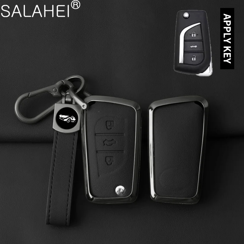 Alloy Leather Car Key Case Cover For Toyota Corolla Auris Reiz Avensis Verso Yaris Aygo Rav4 Scion TC IM Remote Cover Protector
Alloy Leather Car Key Case Cover For Toyota Corolla Auris Reiz Avensis Verso Yaris Aygo Rav4 Scion TC IM Remote Cover Protector