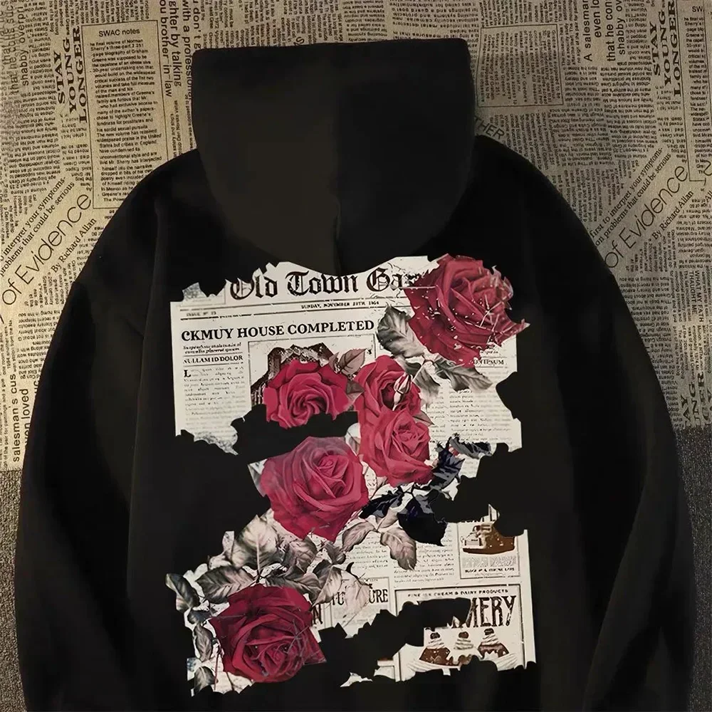 Hoodie Men Graphic Vivid Rose Print Cotton Hoodies American Retro Personality Streetwear Casual Hooded Sweatshirt Men's Clothing
Hoodie Men Graphic Vivid Rose Print Cotton Hoodies American Retro Personality Streetwear Casual Hooded Sweatshirt Men's Clothing