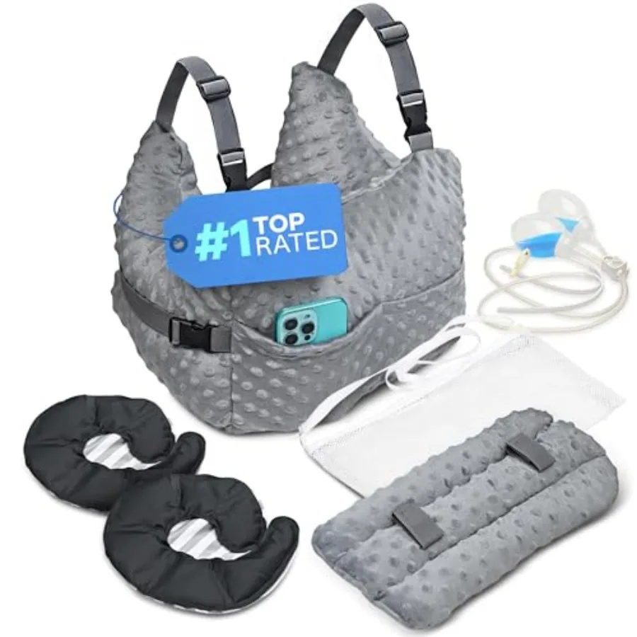 Mastectomy Recovery Pillow with Strap, Swirly Gel Pack, Seat Belt Cover and Shower Lan Post Mastectomy Must Haves, Breast Augme
Mastectomy Recovery Pillow with Strap, Swirly Gel Pack, Seat Belt Cover and Shower Lan Post Mastectomy Must Haves, Breast Augme