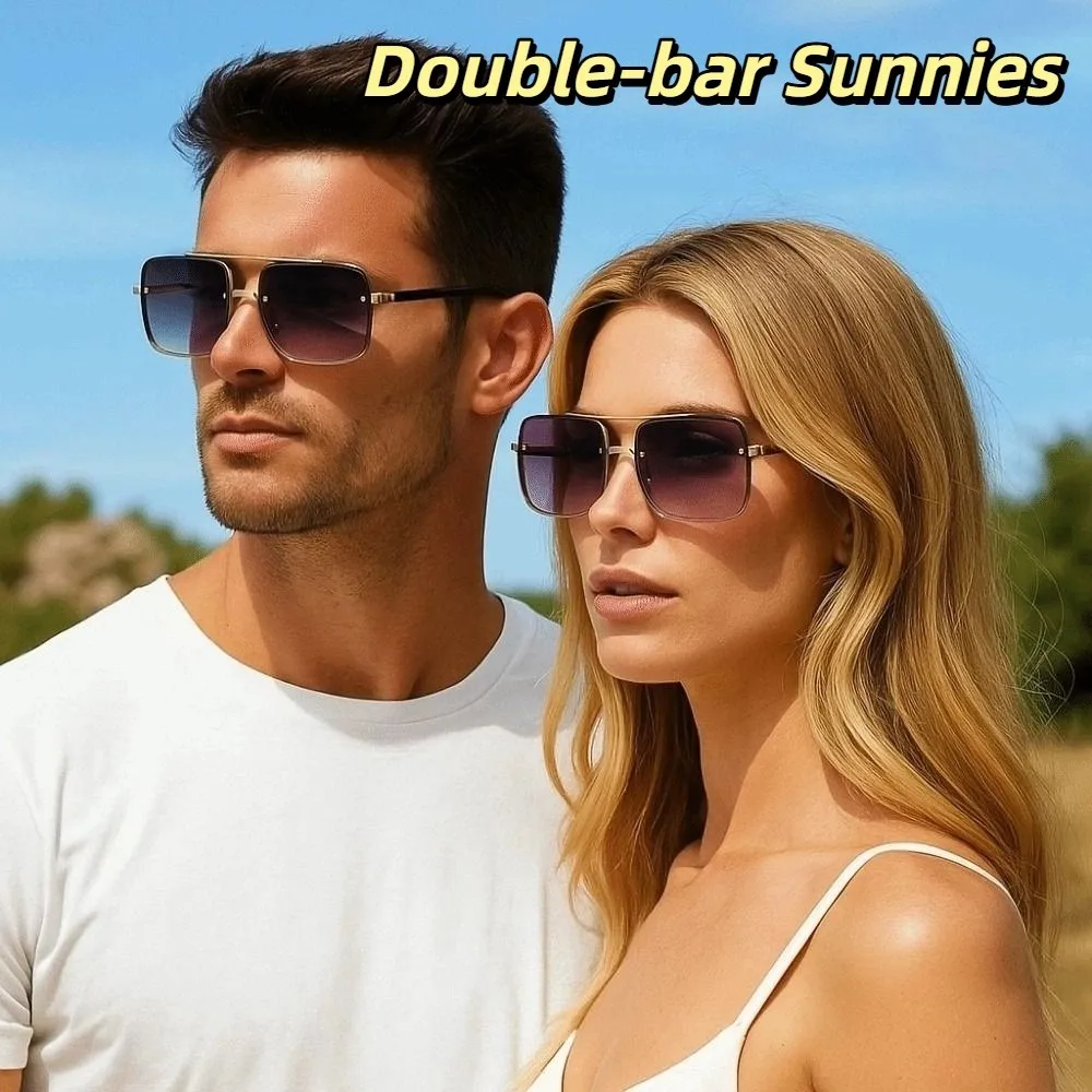 Big Frame Lightweight Double-bar Sunnies Alloy Eyewear Unisex Polarized Sunglasses HD Waterproof Anti-UV Plain Glasses Catwalk
Big Frame Lightweight Double-bar Sunnies Alloy Eyewear Unisex Polarized Sunglasses HD Waterproof Anti-UV Plain Glasses Catwalk
