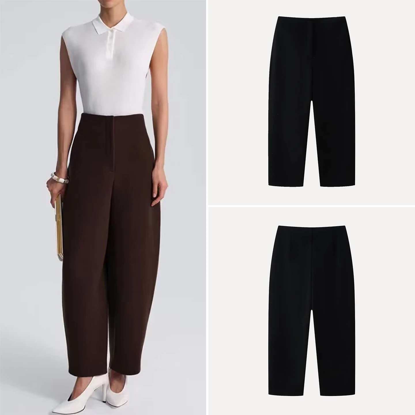 Women's Fashion Loose Trousers Spring 2026 Simple Bent Knife Silhouette Casual Straight Leg Pants Natural Waist Other Material
Women's Fashion Loose Trousers Spring 2026 Simple Bent Knife Silhouette Casual Straight Leg Pants Natural Waist Other Material