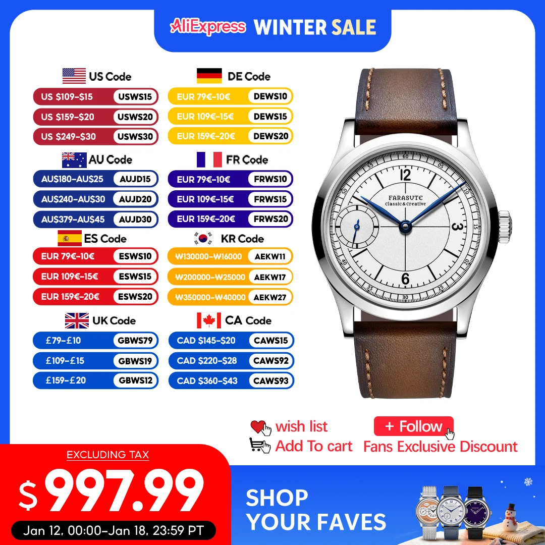 FARASUTE Luxury 40mm Manual Mechanical Watches Men Swiss ETA6497 Movement Business 3Bar Waterproof Sapphire Wristwatch Reloj
FARASUTE Luxury 40mm Manual Mechanical Watches Men Swiss ETA6497 Movement Business 3Bar Waterproof Sapphire Wristwatch Reloj