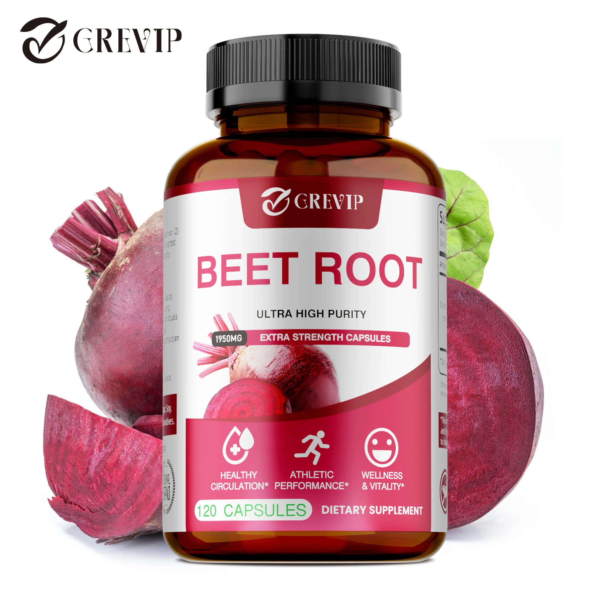 Beet Root Capsules - Protect Heart Health, Support Energy and Metabolism, Promotes Digestion and Replenishes Nutrients
Beet Root Capsules - Protect Heart Health, Support Energy and Metabolism, Promotes Digestion and Replenishes Nutrients