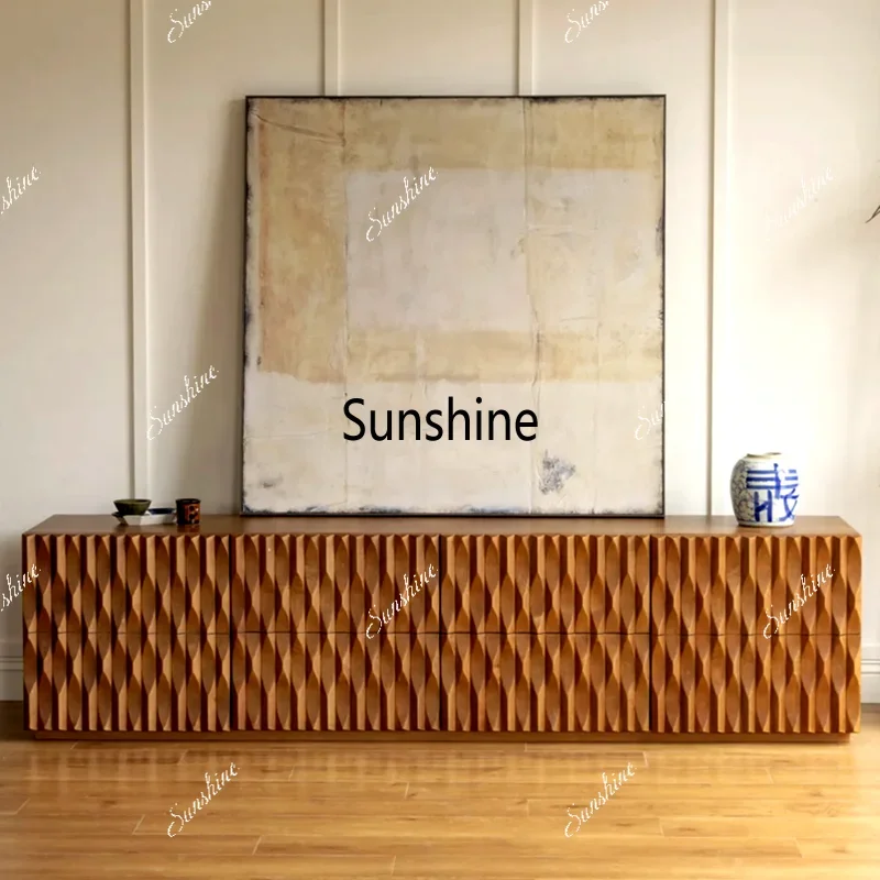 Medieval solid wood TV cabinet is stunned by art carving and simple floor cabinet
Medieval solid wood TV cabinet is stunned by art carving and simple floor cabinet