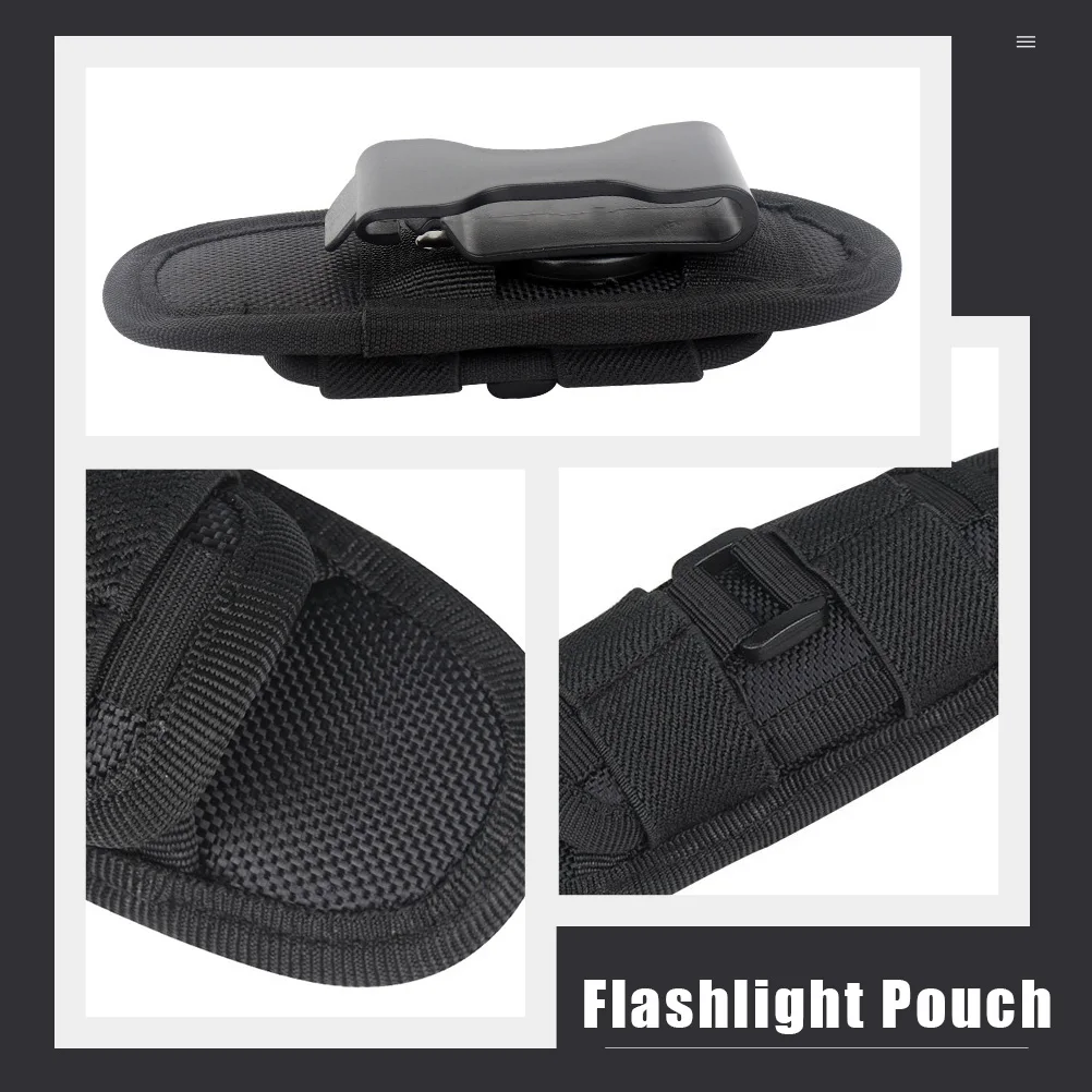 360 Degree Rotatable Flashlight Holder Durable Nylon Flashlight Cover Case Belt Clip Stretchable Pouch For Hunting Camping
360 Degree Rotatable Flashlight Holder Durable Nylon Flashlight Cover Case Belt Clip Stretchable Pouch For Hunting Camping