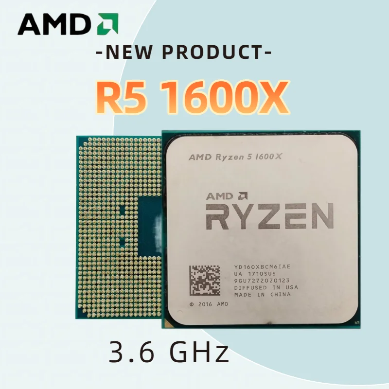 AMD R5 1600X Six-Core Twelve-Thread 3.6 GHz CPU 95W L3=16M Socket AM4 AMD Ryzen 5 1600X
AMD R5 1600X Six-Core Twelve-Thread 3.6 GHz CPU 95W L3=16M Socket AM4 AMD Ryzen 5 1600X
