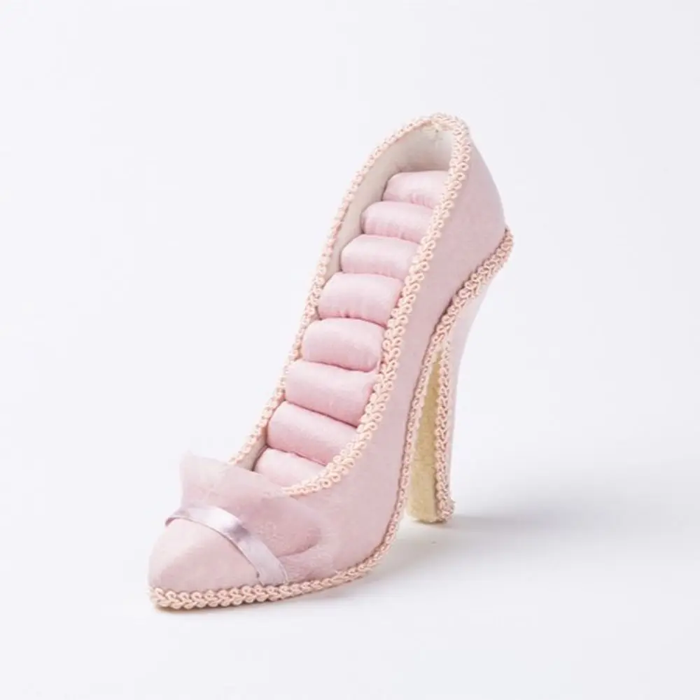 High-heeled Shoes Velvet Ring Display Stand Elegant Flower Jewelry Rack Stand Display Luxury Lace Earrings Stand Holder Display
High-heeled Shoes Velvet Ring Display Stand Elegant Flower Jewelry Rack Stand Display Luxury Lace Earrings Stand Holder Display