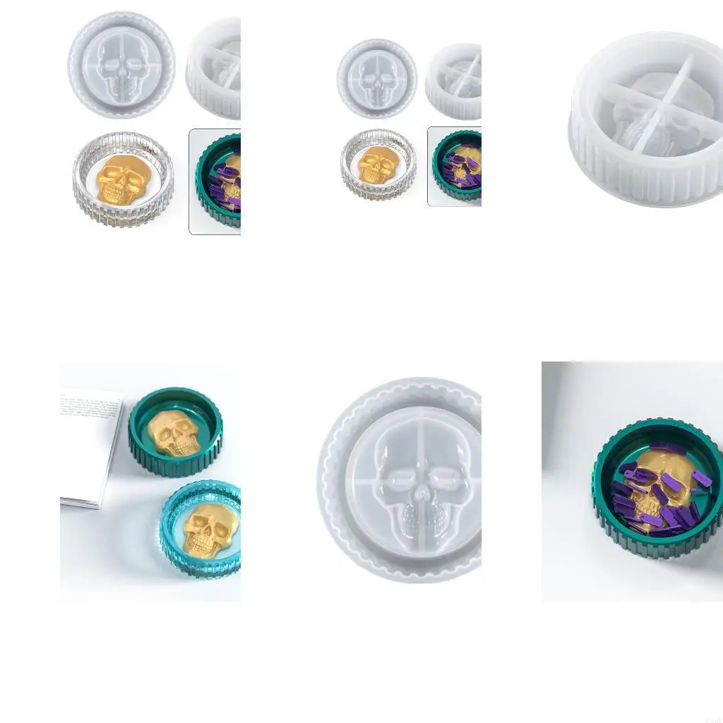 Хэллоуин Череп Пепельница Силиконовая форма Скелет Круглая коробка для хранения ювелирных изделий Форма для литья из эпоксидной
Хэллоуин Череп Пепельница Силиконовая форма Скелет Круглая коробка для хранения ювелирных изделий Форма для литья из эпоксидной