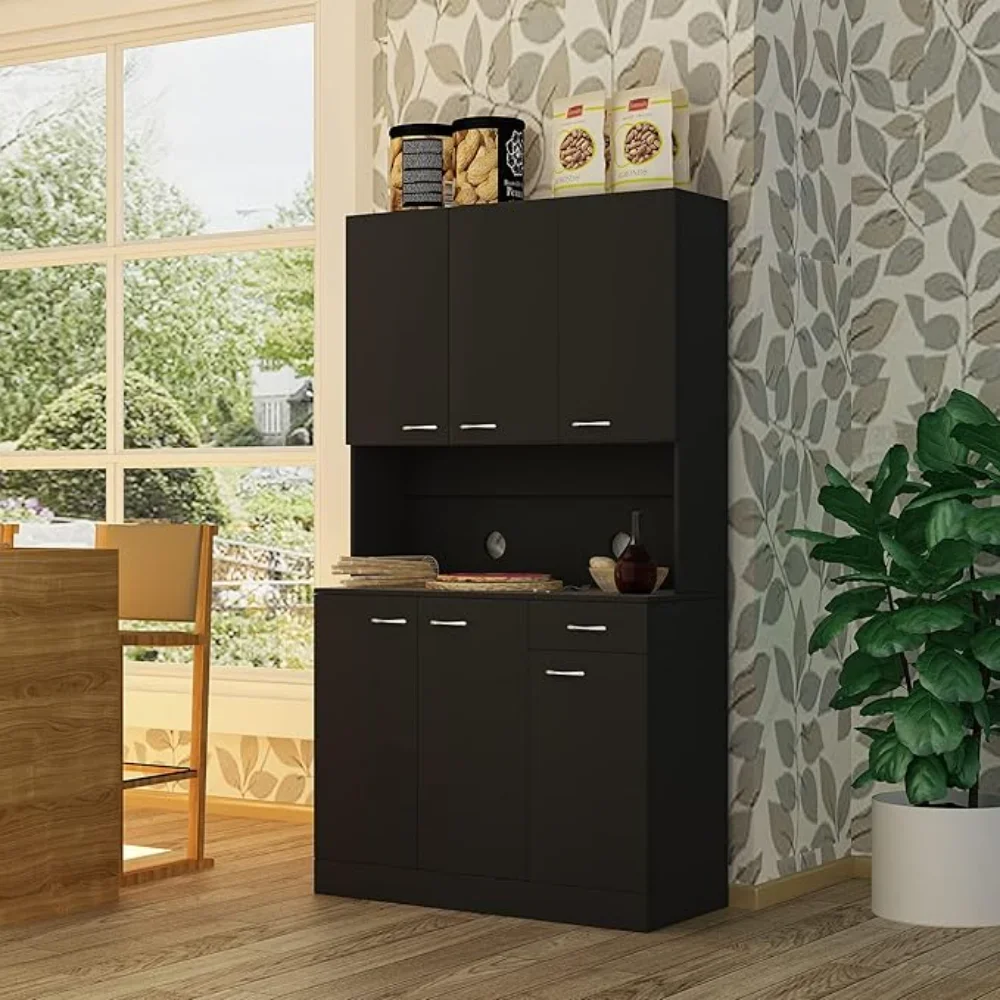 71" Pantry Cabinets with Hutch Tall Kitchen Pantry Freestanding Storage Cabinet Sideboard Buffet Cabinet
71" Pantry Cabinets with Hutch Tall Kitchen Pantry Freestanding Storage Cabinet Sideboard Buffet Cabinet