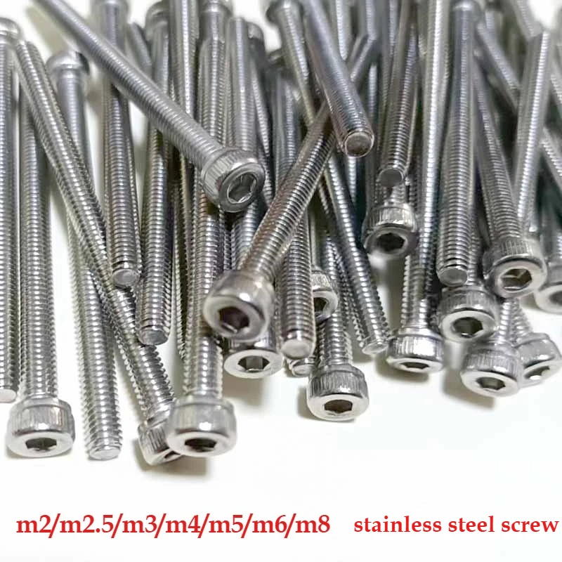 M2 M2.5 M3 M4 M5 M6 M8 DIN912 304 Stainless Steel Inner Hexagon Lengthen Screw Knurled Cup Head Bolts Extra Long Screws Bolt
M2 M2.5 M3 M4 M5 M6 M8 DIN912 304 Stainless Steel Inner Hexagon Lengthen Screw Knurled Cup Head Bolts Extra Long Screws Bolt