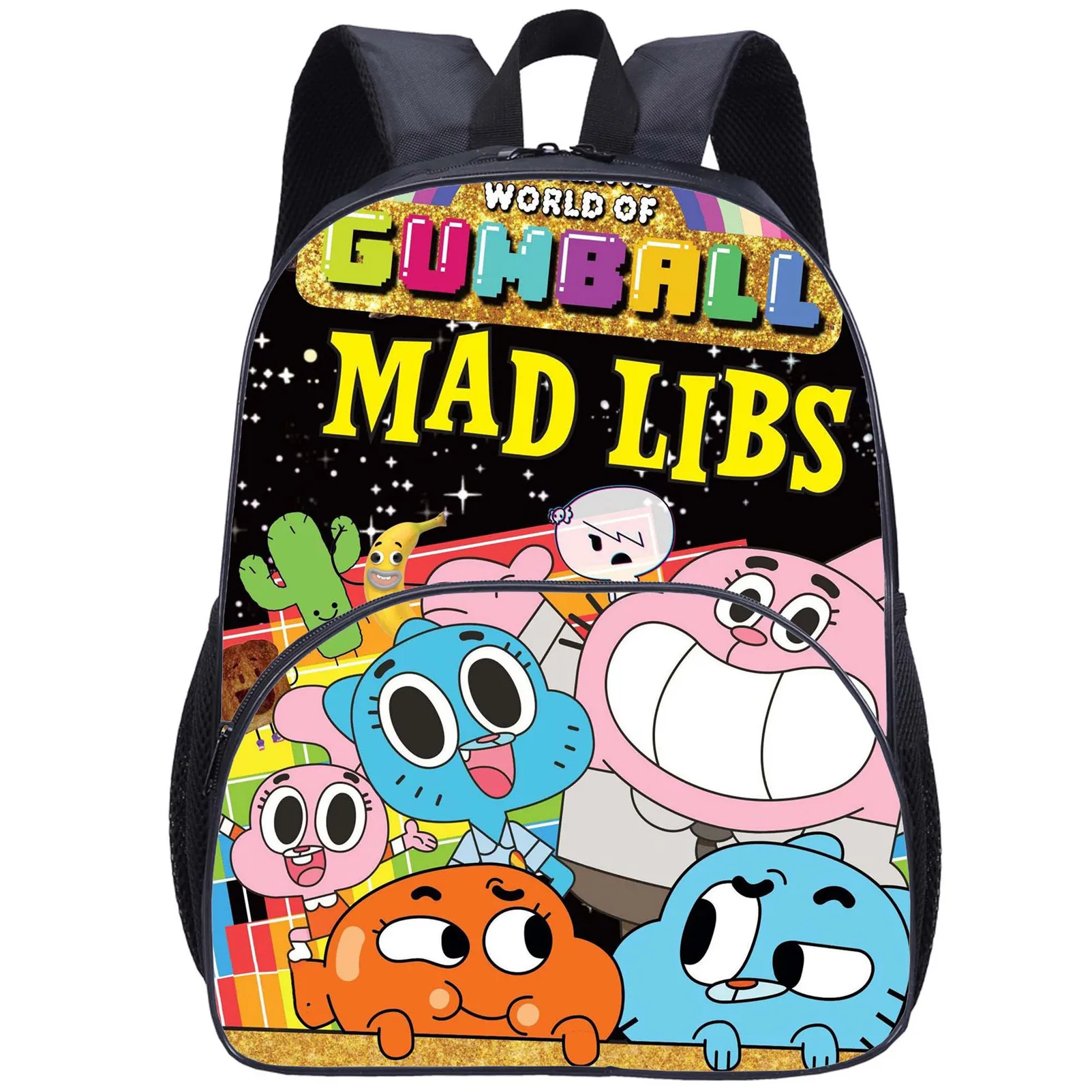 The Amazing World of Gumball Cartoon Backpack Durable School Book Bag with Front Pocket,Kids Casual Daypack
The Amazing World of Gumball Cartoon Backpack Durable School Book Bag with Front Pocket,Kids Casual Daypack