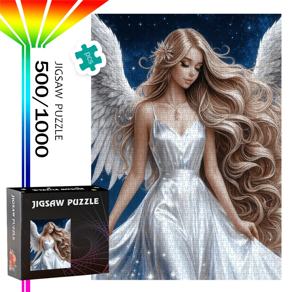 Пазл «Ангел с белыми крыльями», 500 шт./1000 шт. - Пазл «сделай сам» на дни рождения, Хэллоуин, Рождество, День Благодарения и Пасху
Пазл «Ангел с белыми крыльями», 500 шт./1000 шт. - Пазл «сделай сам» на дни рождения, Хэллоуин, Рождество, День Благодарения и Пасху