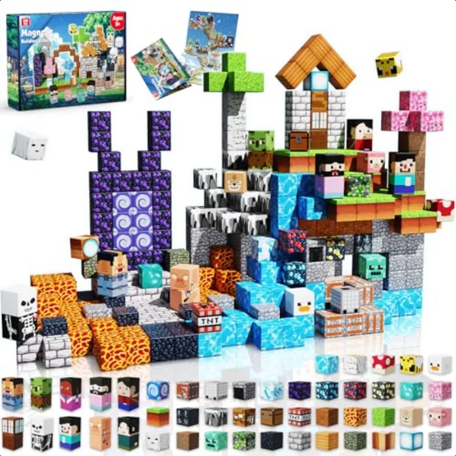 150 PCS 0.8in Magnetic Blocks Magnetic Tiles Building Block Toys STEM Montori Stacking Toys Building Cube Game Birthday Gifts f
150 PCS 0.8in Magnetic Blocks Magnetic Tiles Building Block Toys STEM Montori Stacking Toys Building Cube Game Birthday Gifts f