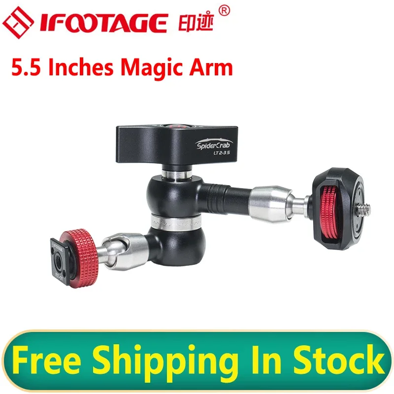 IFootage Spider Crab Magic Arm 5.5 Inches 9.5 Inches Hhand Photography Slr Monitor Fill Light Universal Camera LCD Screen Stand
IFootage Spider Crab Magic Arm 5.5 Inches 9.5 Inches Hhand Photography Slr Monitor Fill Light Universal Camera LCD Screen Stand