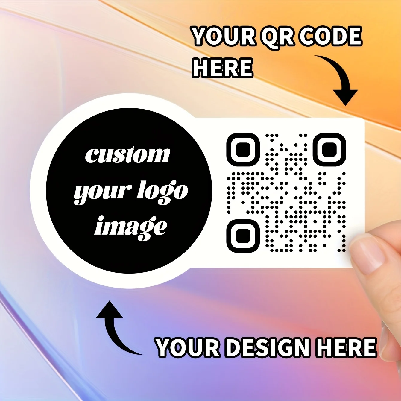 Custom QR code stickers - support personalized patterns/logos/text, waterproof PVC suitable for social media promotion, events
Custom QR code stickers - support personalized patterns/logos/text, waterproof PVC suitable for social media promotion, events