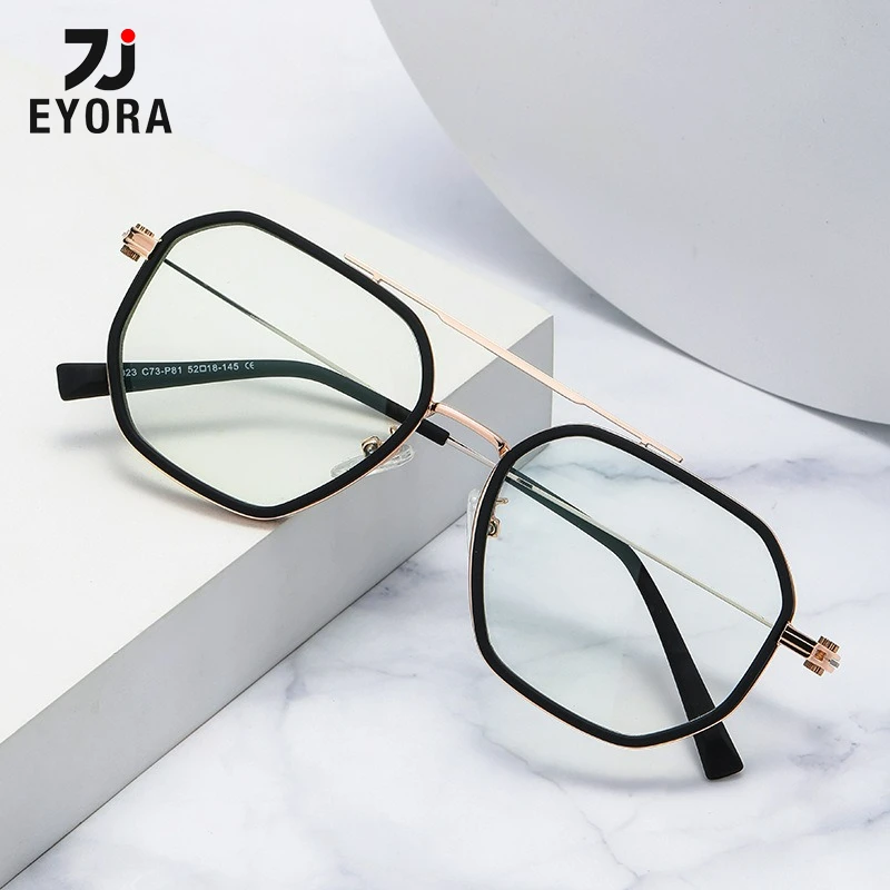 EYORA Fashion Polygon Ultralight Reading Glasses Anti Blue Light Myopia Glasses Photochromic Prescription Optical Eyewear Lens
EYORA Fashion Polygon Ultralight Reading Glasses Anti Blue Light Myopia Glasses Photochromic Prescription Optical Eyewear Lens