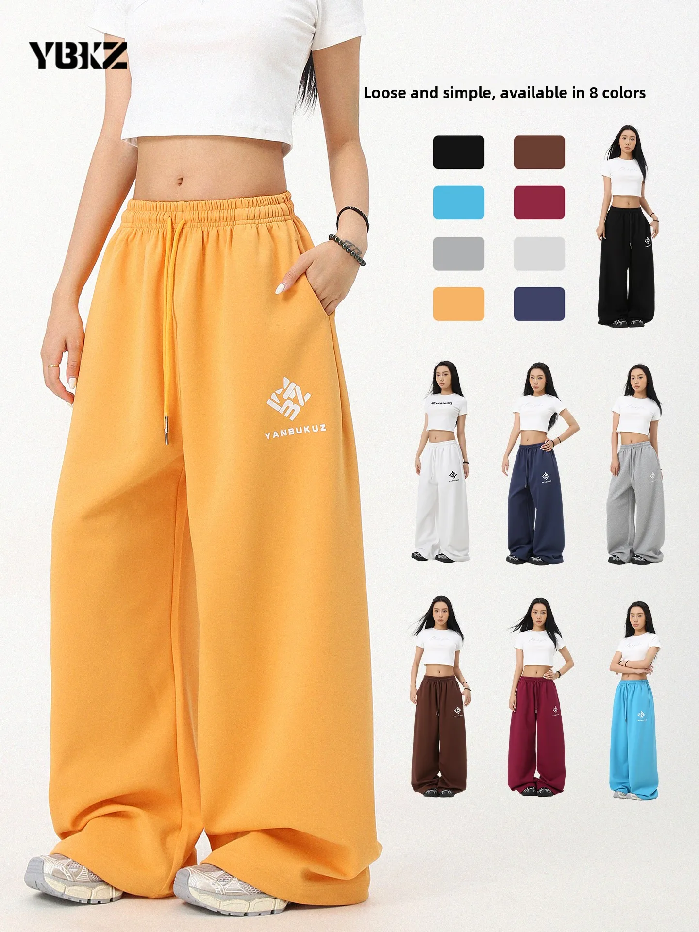 YBKZ Trendy Casual American Style Loose Hop Street Dance Sports Pants Jazz Dancing Multicolor Sweatpants for Women
YBKZ Trendy Casual American Style Loose Hop Street Dance Sports Pants Jazz Dancing Multicolor Sweatpants for Women