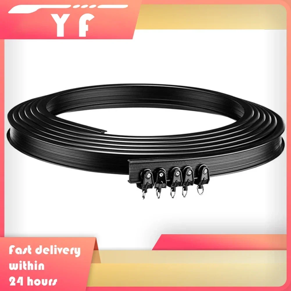 5meter Plastic Black Curtain Track Set Hook Pulley Installation Code Accessories Black Curtain Track Set Accessories
5meter Plastic Black Curtain Track Set Hook Pulley Installation Code Accessories Black Curtain Track Set Accessories