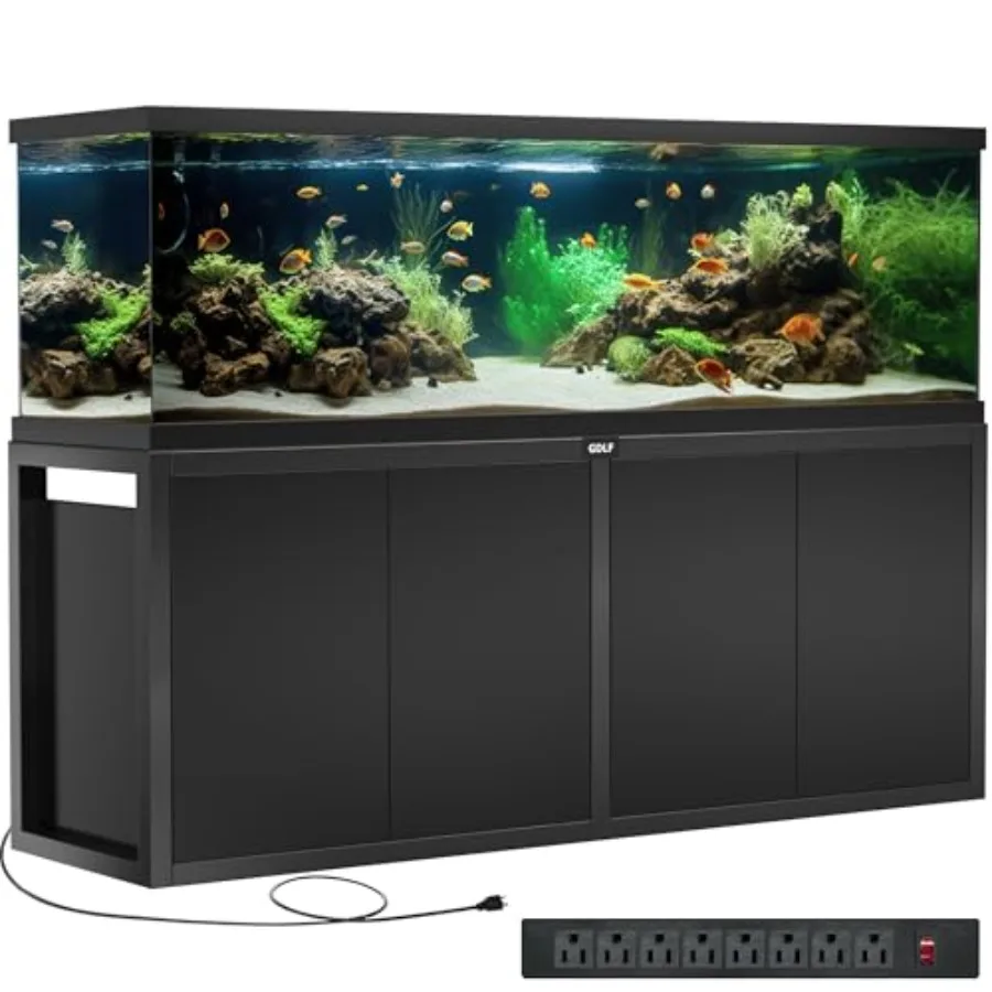 125-150 Gallon Fish Tank Stand, Heavy Duty Metal Aquarium Stand with Power Outlet and Cabinet for Fish Tank Filters and Accesso
125-150 Gallon Fish Tank Stand, Heavy Duty Metal Aquarium Stand with Power Outlet and Cabinet for Fish Tank Filters and Accesso