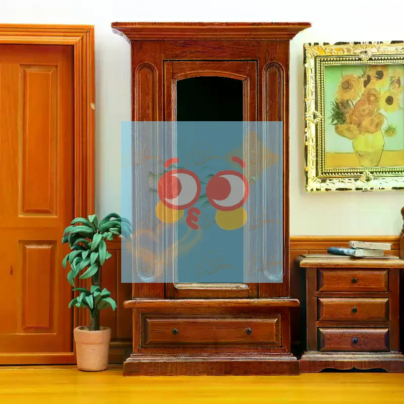 1 Piece 1:12 Miniature Scene Cabinet Dollhouse Mini Solid Wood Wardrobe With Mirror Bedroom Furniture DIY Accessories
1 Piece 1:12 Miniature Scene Cabinet Dollhouse Mini Solid Wood Wardrobe With Mirror Bedroom Furniture DIY Accessories