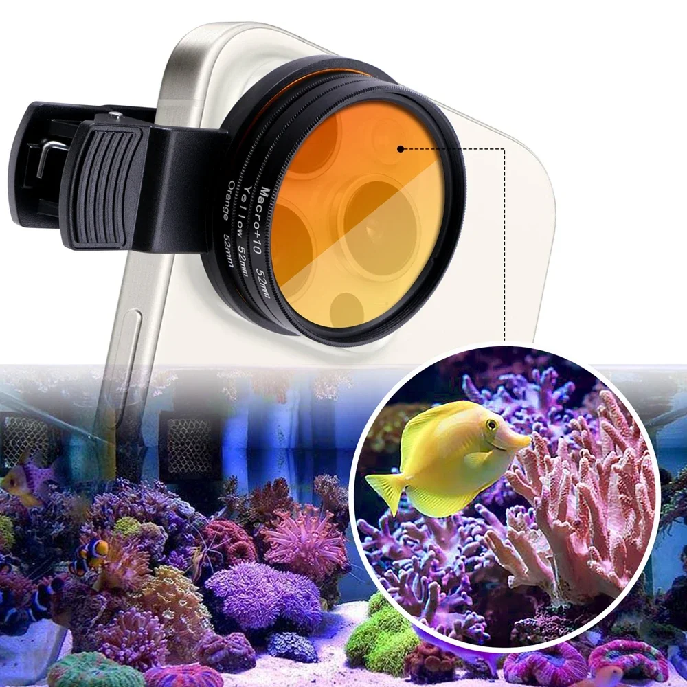 Aquarium Coral lenses 52mm Fish Tank Marine Salt water Sea Water Coral Reef Iphone Camera Filters Macro Aquatic Terrarium
Aquarium Coral lenses 52mm Fish Tank Marine Salt water Sea Water Coral Reef Iphone Camera Filters Macro Aquatic Terrarium