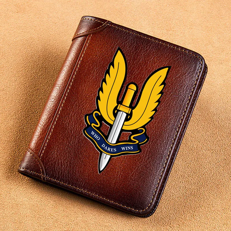 High Quality Genuine Leather Wallet Special Air Service Badge Printing Standard Purse BK239
High Quality Genuine Leather Wallet Special Air Service Badge Printing Standard Purse BK239