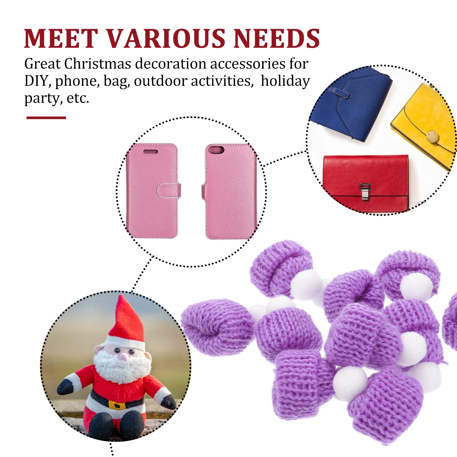 10Pcs Christmas Hat Accessories Knitted Santa Caps Dark Blue Christmas Party Favors DIY Handmade Decoration Hats
10Pcs Christmas Hat Accessories Knitted Santa Caps Dark Blue Christmas Party Favors DIY Handmade Decoration Hats