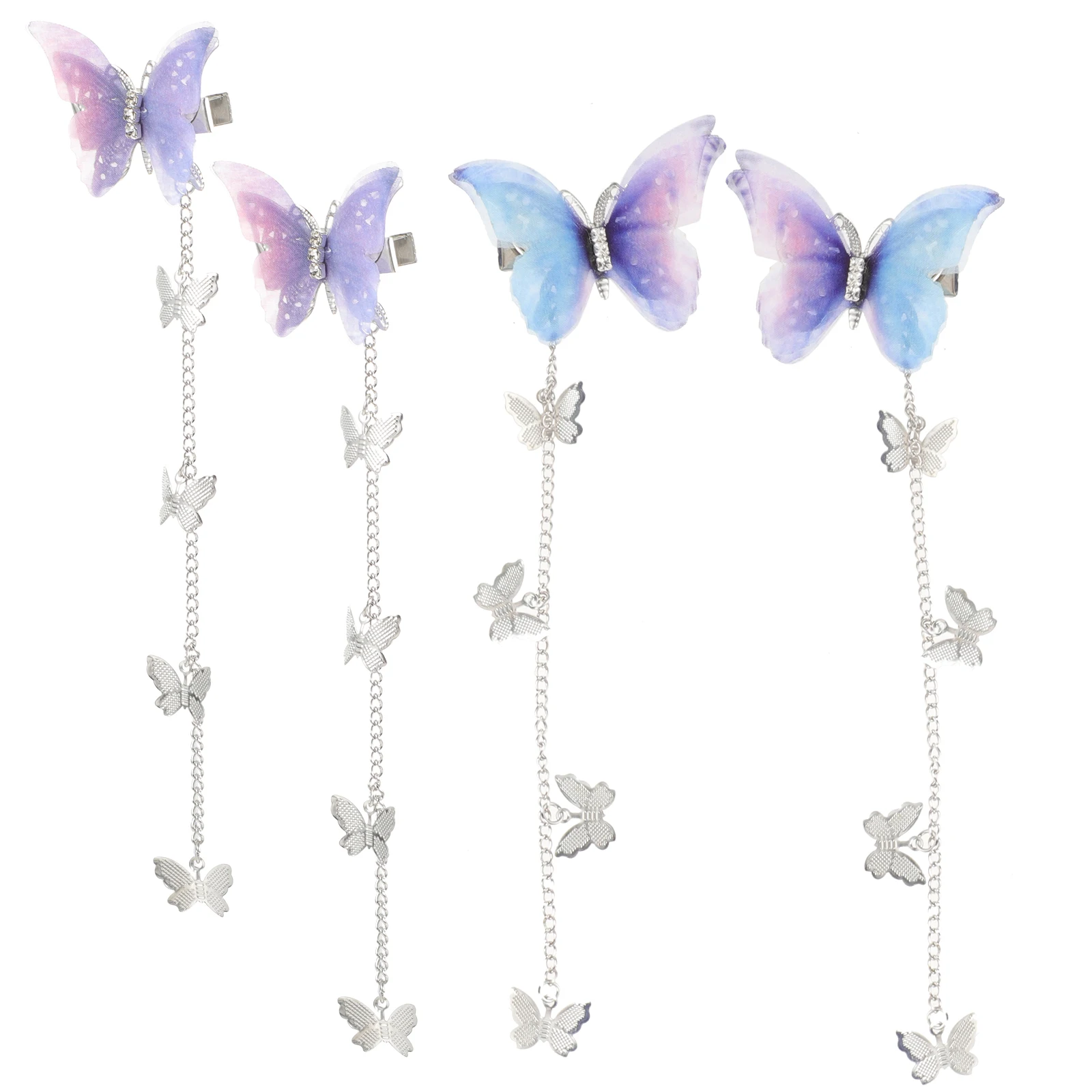 4Pcs Cute Butterfly Tassel Hair Clips for Women Metal Decorative Pins Lightweight Comfortable Wear Wedding Party Photo
4Pcs Cute Butterfly Tassel Hair Clips for Women Metal Decorative Pins Lightweight Comfortable Wear Wedding Party Photo