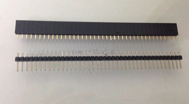 Free shipping 20PCS 2.54mm 1X40 40Pin Gold-plated Single Row Straight Male & Female Pin Header ROHS Free shipping
Free shipping 20PCS 2.54mm 1X40 40Pin Gold-plated Single Row Straight Male & Female Pin Header ROHS Free shipping