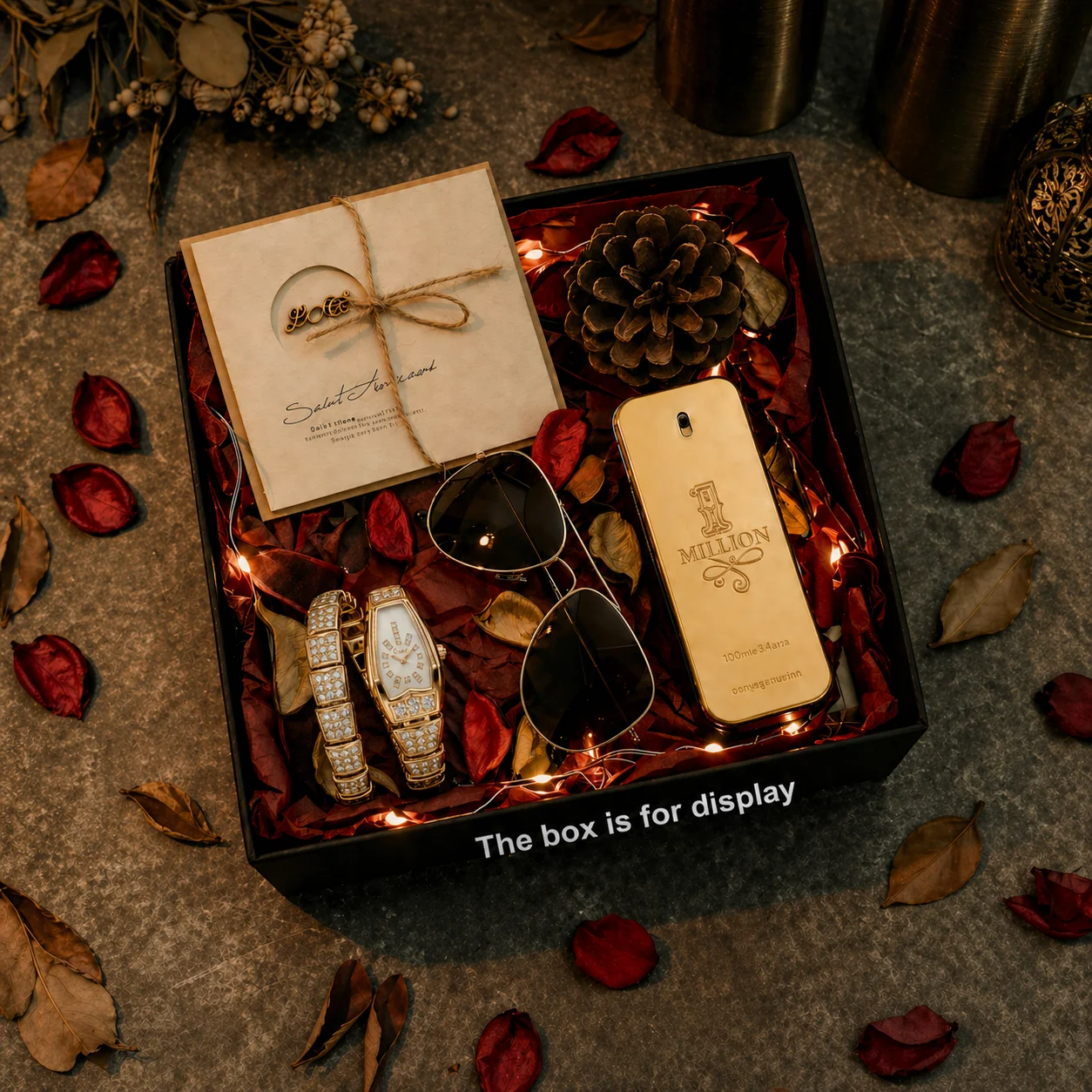 4pc Women's Gold & White Gold-tone Metal Elegant Diamond-encrusted Quartz Watch & Bracelet Gift Set for Parties, Anniversaries
4pc Women's Gold & White Gold-tone Metal Elegant Diamond-encrusted Quartz Watch & Bracelet Gift Set for Parties, Anniversaries